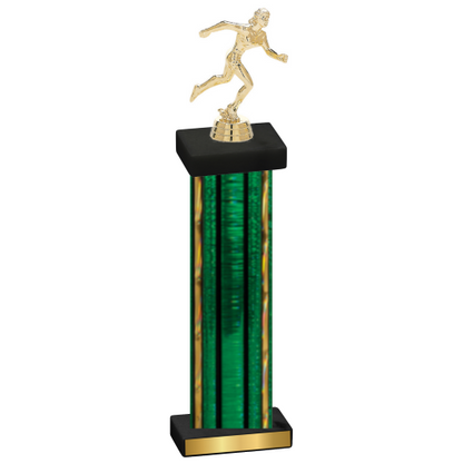 Single Green Glacier Running Trophy