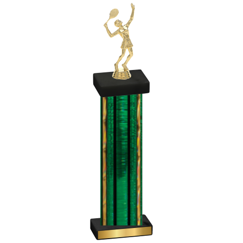 Single Green Glacier Tennis Trophy