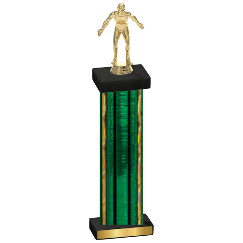 Single Green Glacier Wrestling Trophy