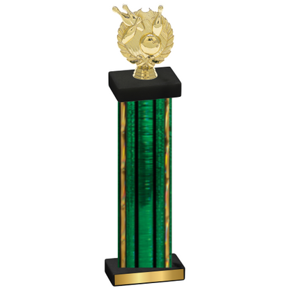 Single Green Glacier Bowling Trophy