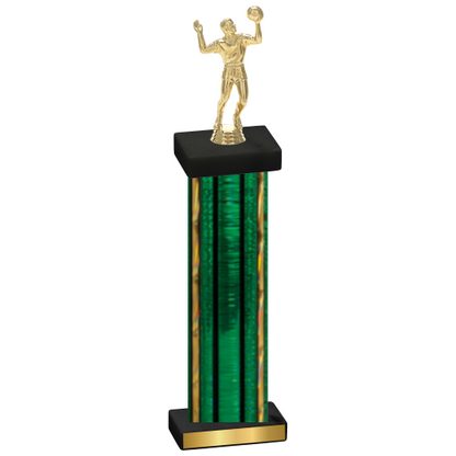 Single Green Glacier Volleyball Trophy