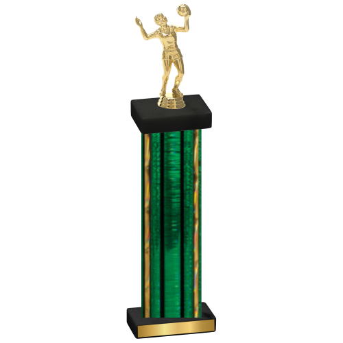 Single Green Glacier Volleyball Trophy