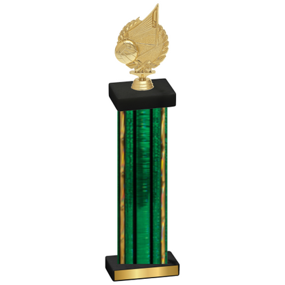 Single Green Glacier Volleyball Trophy