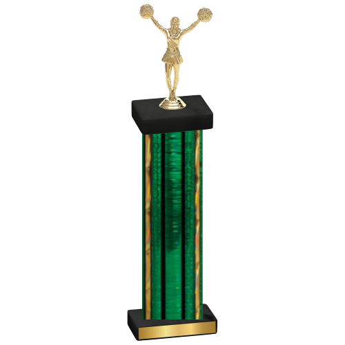 Single Green Glacier Cheerleading Trophy