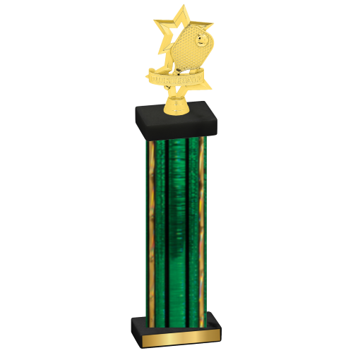 Single Green Glacier Pickleball Trophy