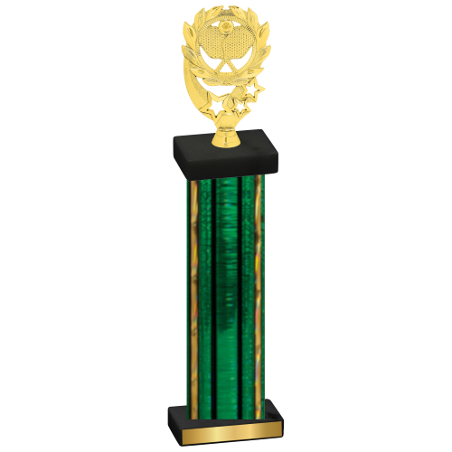 Single Green Glacier Pickleball Trophy