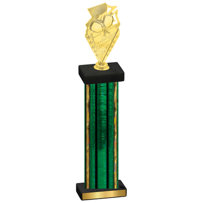 Single Green Glacier Pickleball Trophy