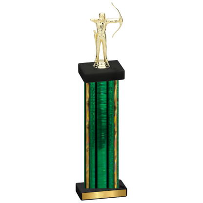 Single Green Glacier Archery Trophy