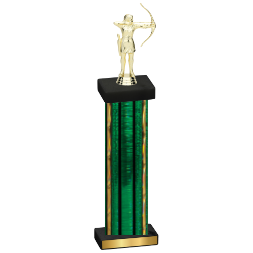 Single Green Glacier Archery Trophy