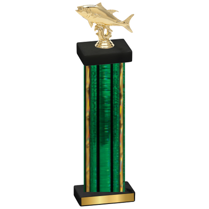 Single Green Glacier Fishing Trophy