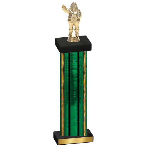 Single Green Glacier Holiday Trophy