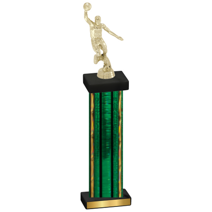 Single Green Glacier Basketball Trophy