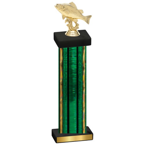 Single Green Glacier Fishing Trophy