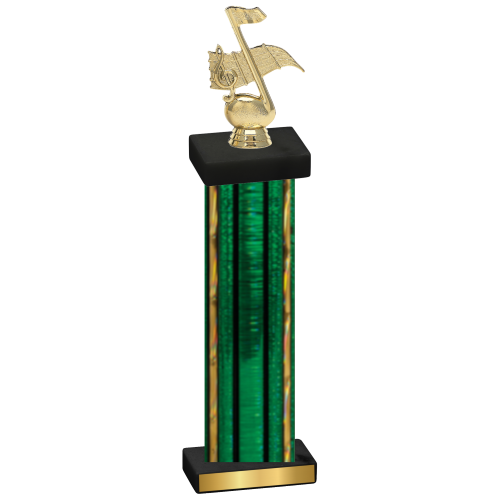 Single Green Glacier Music Trophy