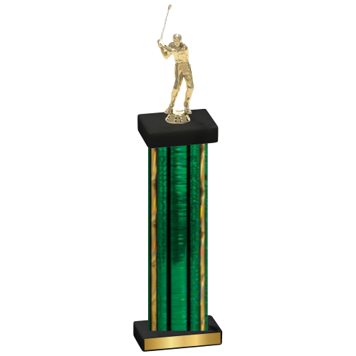 Single Green Glacier Golf Trophy