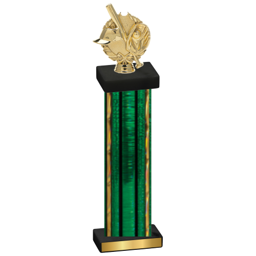 Single Green Glacier Baseball Trophy