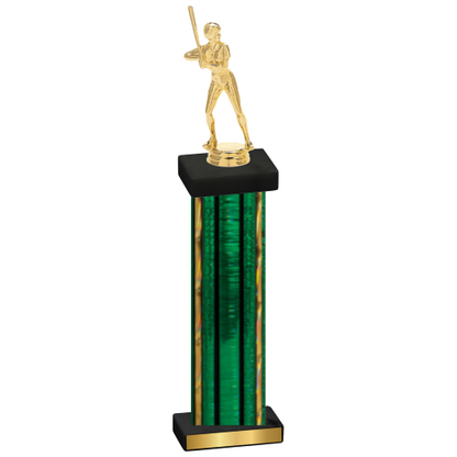 Single Green Glacier Softball Trophy