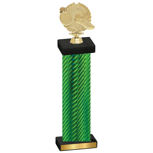 Single Green Carbon Fiber Running Trophy