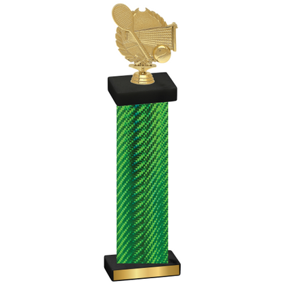 Single Green Carbon Fiber Tennis Trophy