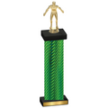 Single Green Carbon Fiber Wrestling Trophy