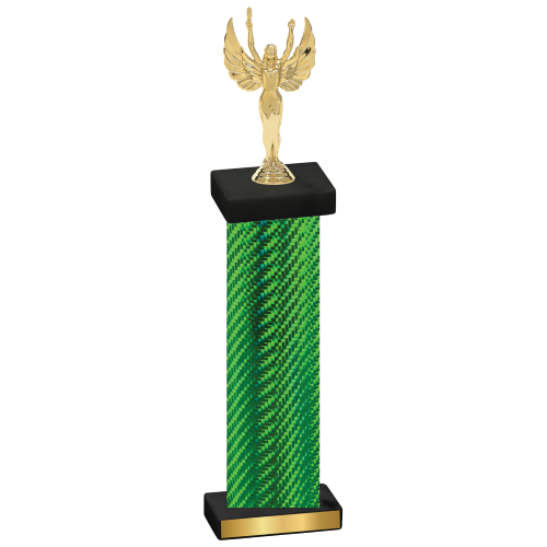 Single Green Carbon Fiber Victory Trophy