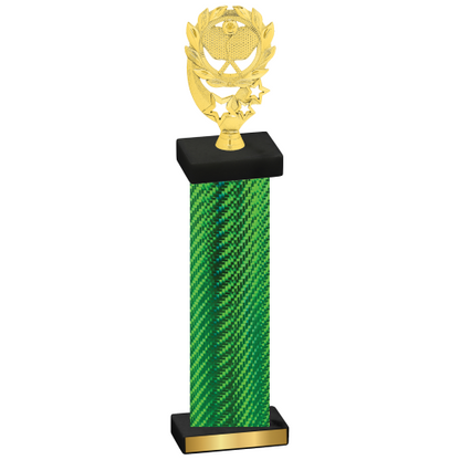 Single Green Carbon Fiber Pickleball Trophy