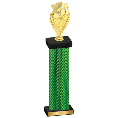 Single Green Carbon Fiber Pickleball Trophy