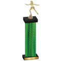Single Green Carbon Fiber Skater Trophy