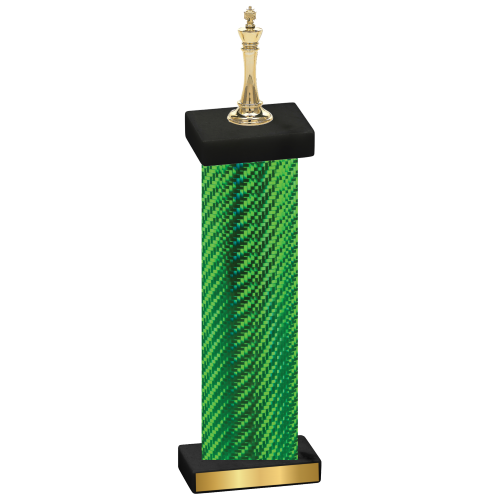 Single Green Carbon Fiber Chess Trophy