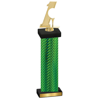 Single Green Carbon Fiber Golf Trophy