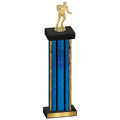 Single Blue Glacier Rugby Trophy