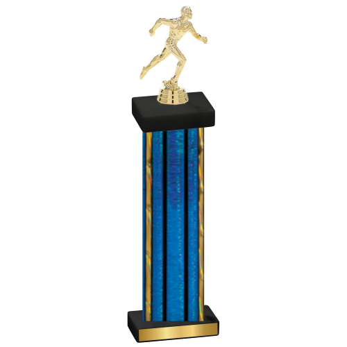 Single Blue Glacier Running Trophy