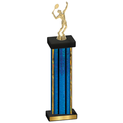 Single Blue Glacier Tennis Trophy