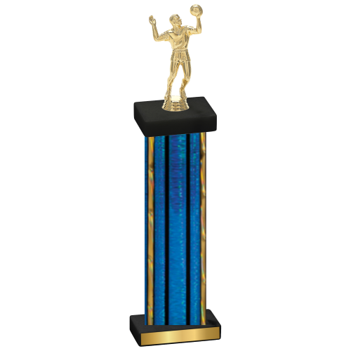 Single Blue Glacier Volleyball Trophy