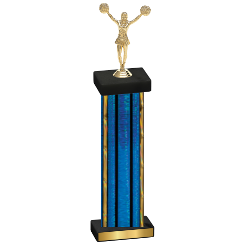 Single Blue Glacier Cheerleading Trophy