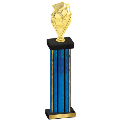 Single Blue Glacier Pickleball Trophy