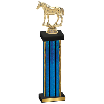 Single Blue Glacier Horses Trophy