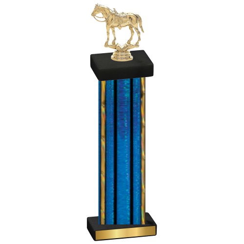 Single Blue Glacier Horses Trophy