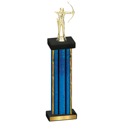 Single Blue Glacier Archery Trophy