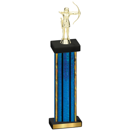 Single Blue Glacier Archery Trophy