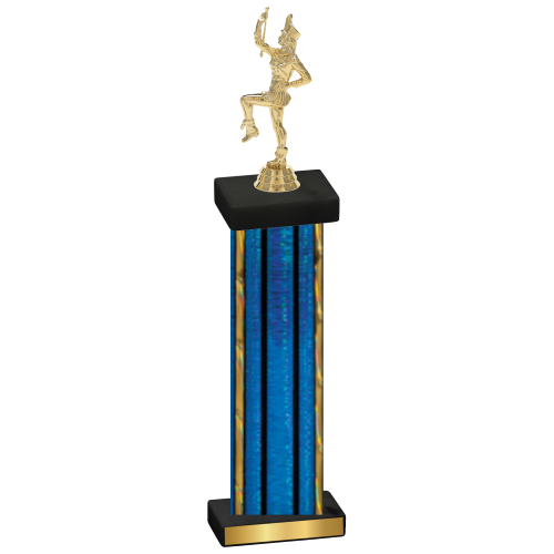 Single Blue Glacier Majorette Trophy