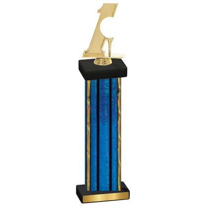 Single Blue Glacier Golf Trophy