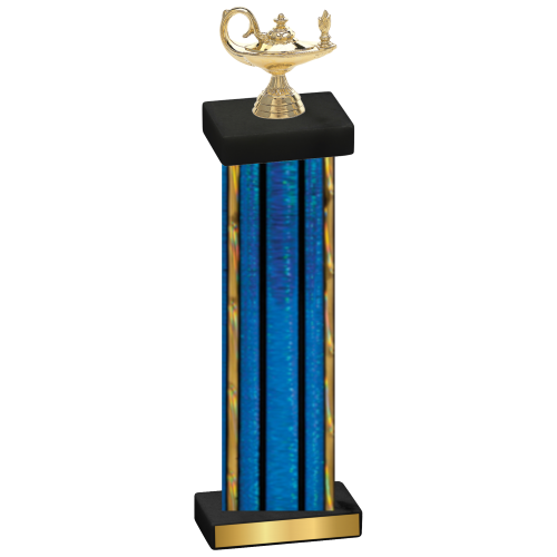 Single Blue Glacier Academics Trophy