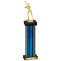 Single Blue Glacier Softball Trophy