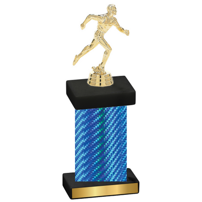 Single Blue Carbon Fiber Running Trophy