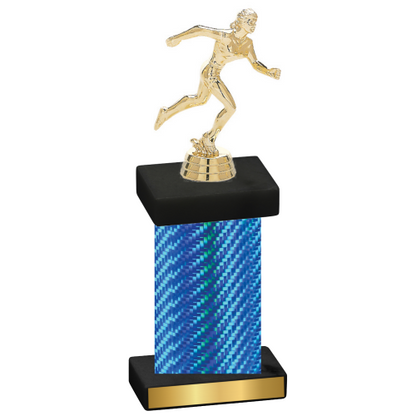 Single Blue Carbon Fiber Running Trophy