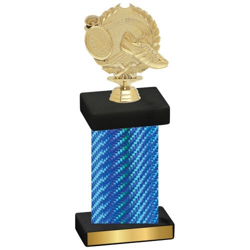 Single Blue Carbon Fiber Running Trophy