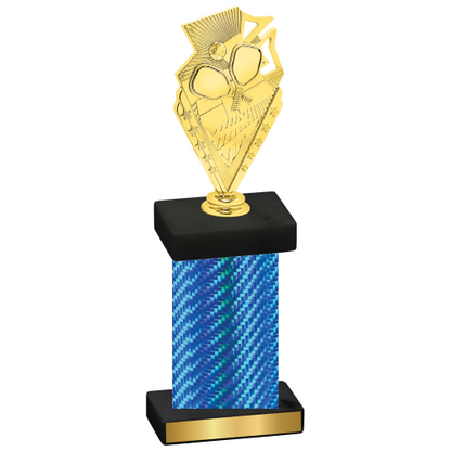 Single Blue Carbon Fiber Pickleball Trophy