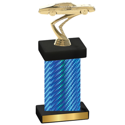 Single Blue Carbon Fiber Cars Trophy