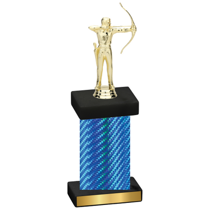 Single Blue Carbon Fiber Archery Trophy